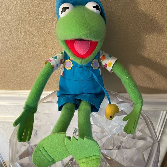 1993 Kermit The Frog Spring Duckie 18 inch Plush Frog - Picture 15 of 16